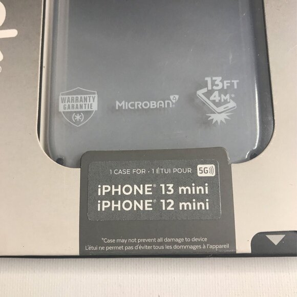 Speck Presidio Perfect-Clear Ombre Hard Shell Case for iPhone 13 mini & 12 mini - Picture 4 of 7